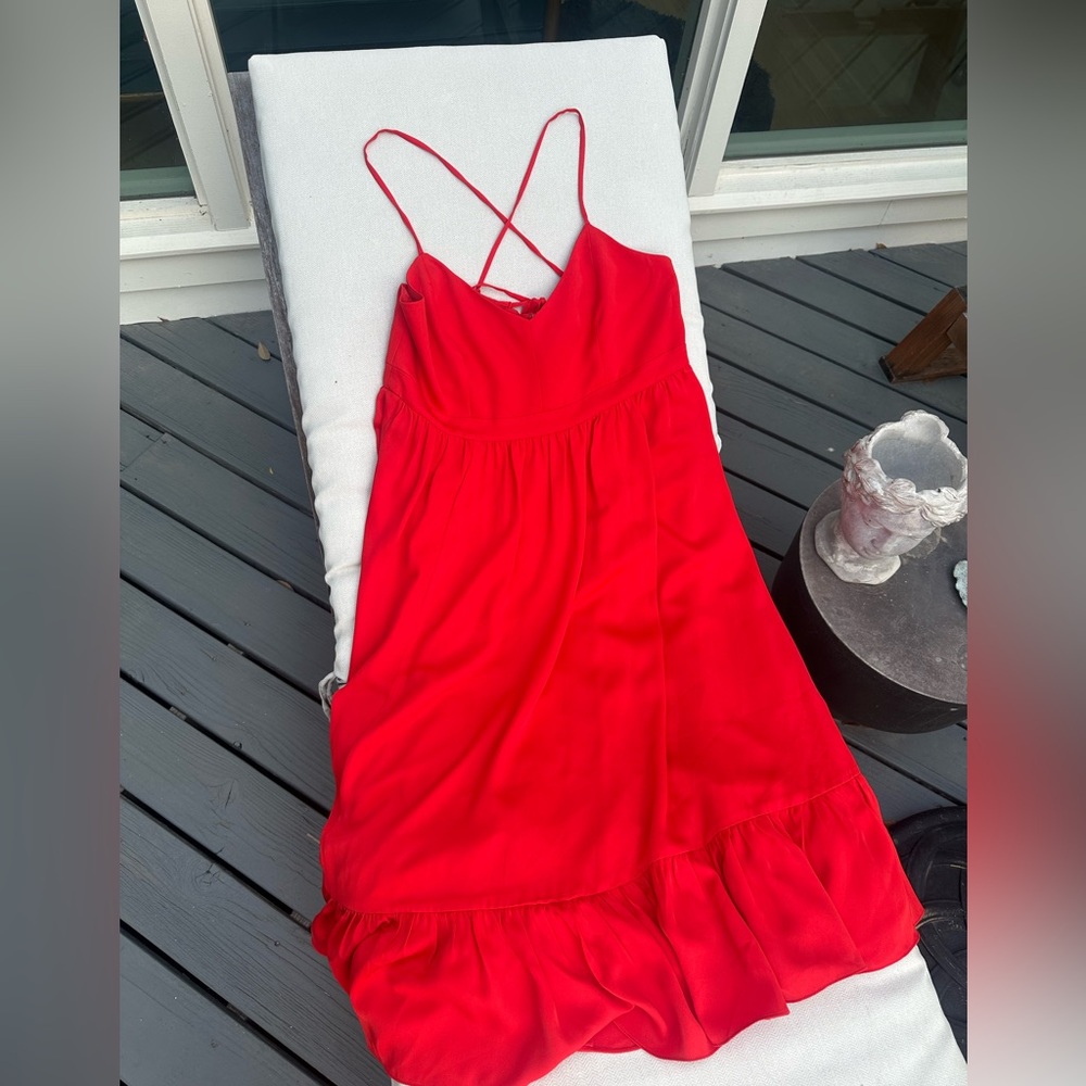 J. Crew Bold Red Dress